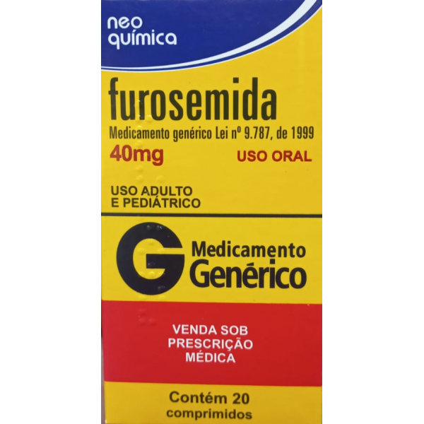 FUROSEMIDA 40MG 20 COMPRIMIDOS